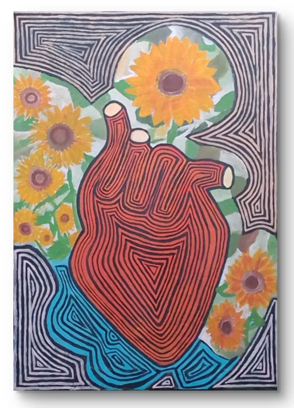 Heart of Sunflowers