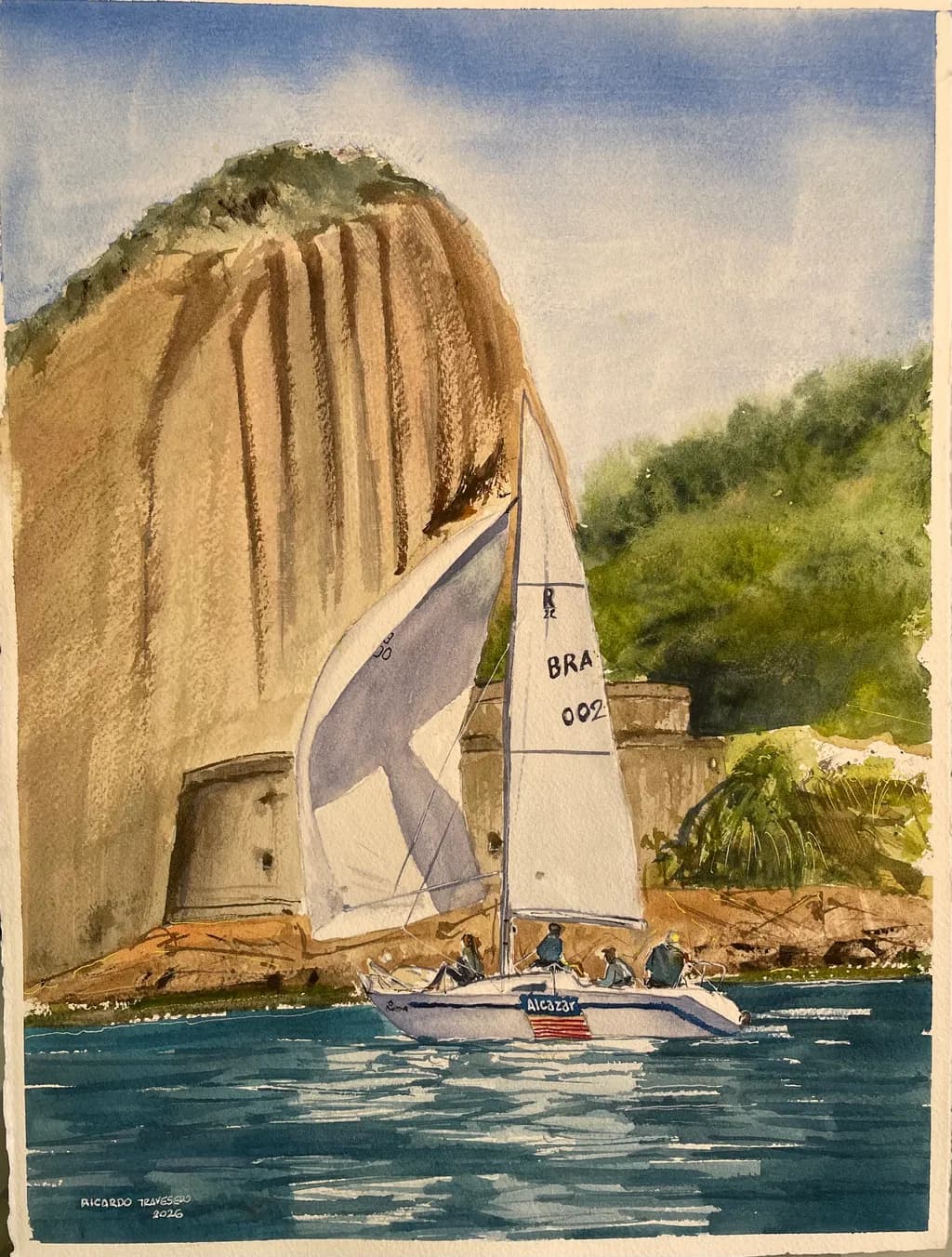 Sailing by Rock Cliff