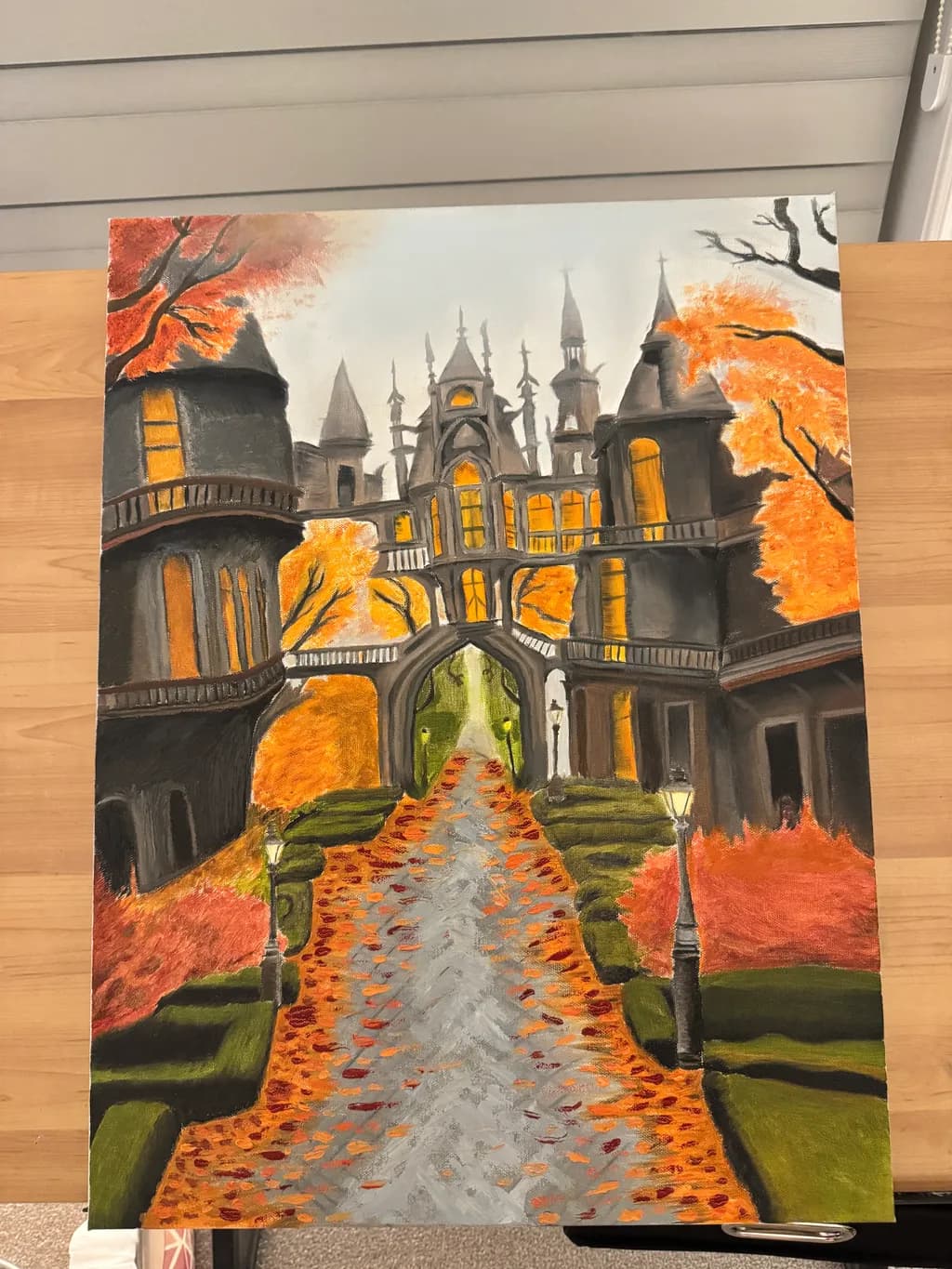 Autumn Castle Pathway