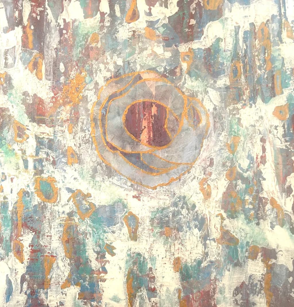 Textured Abstract Bloom