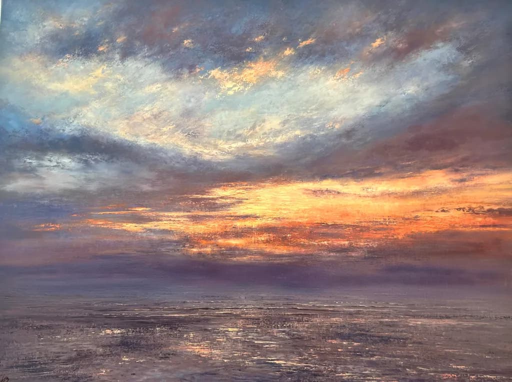 Sunset Reflection on Sea