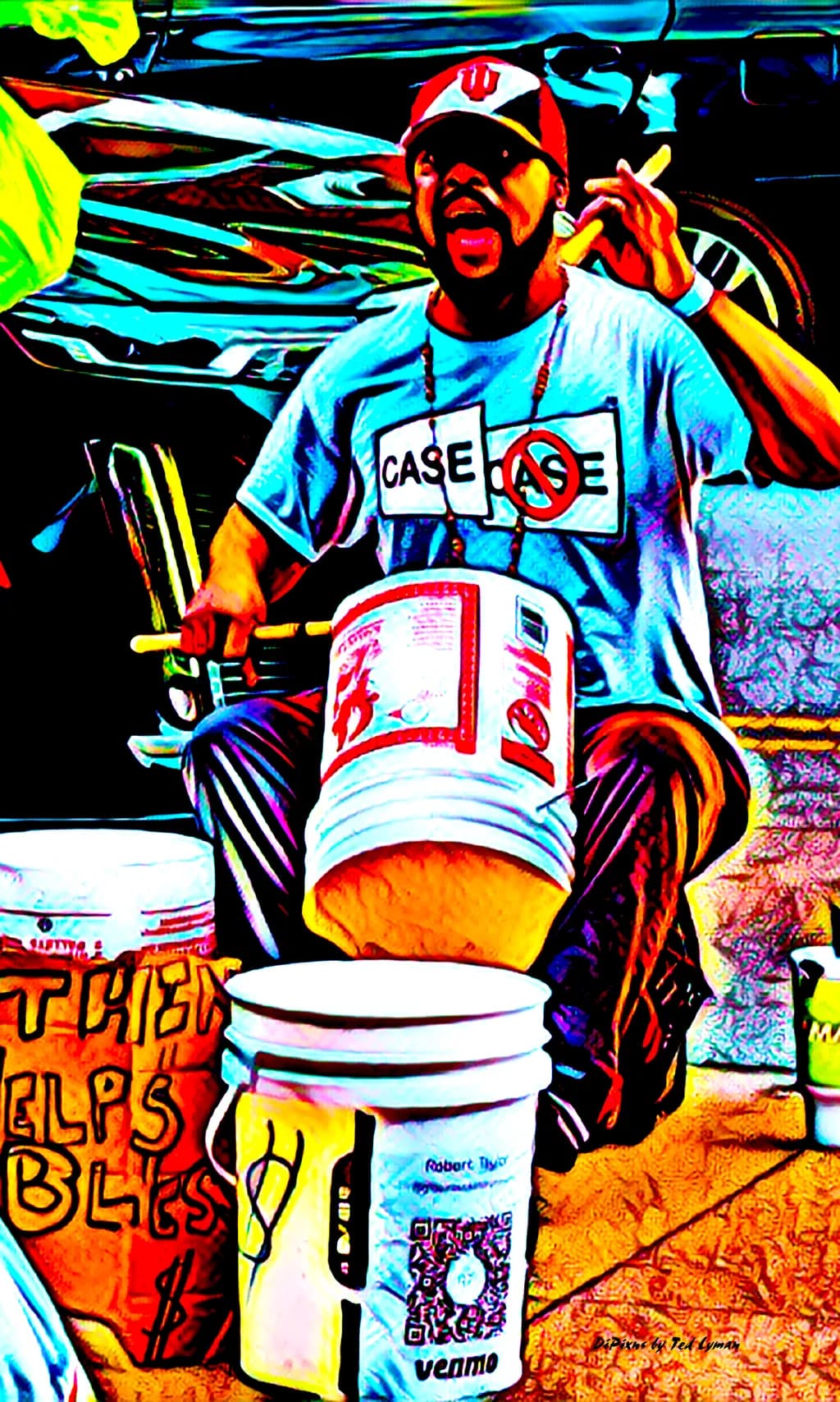 Rhythmic Expressions: A Colorful Street Drumming Performance