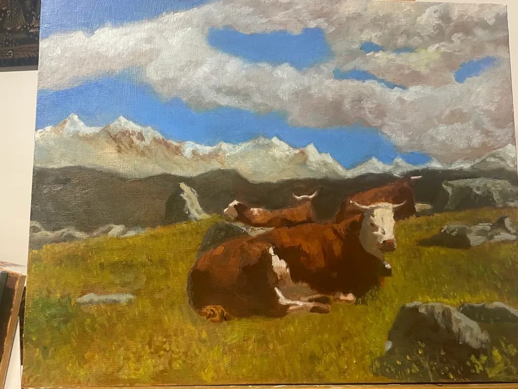Chamonix Pasture Cows
