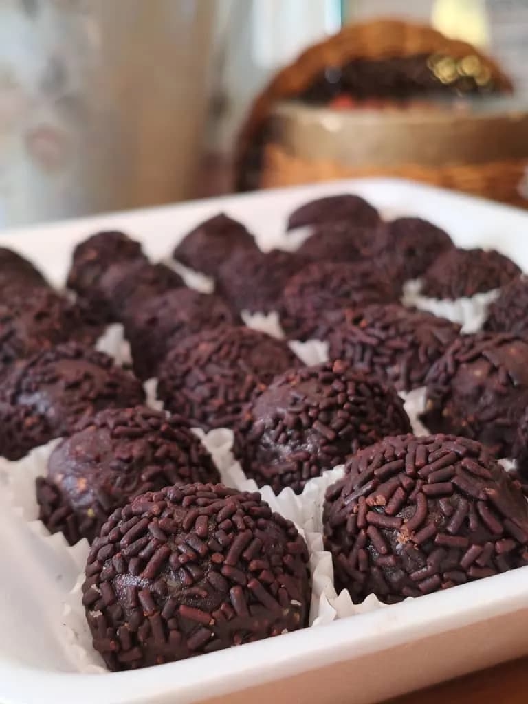 Chocolate Sprinkled Truffles