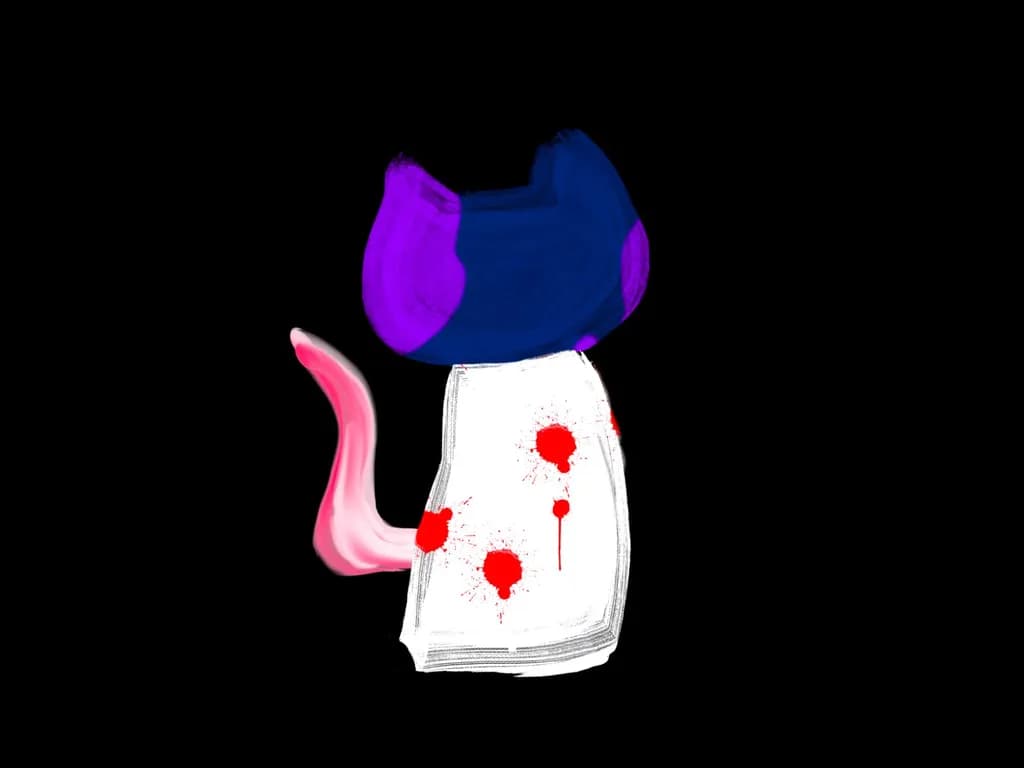Colorful Cat Silhouette