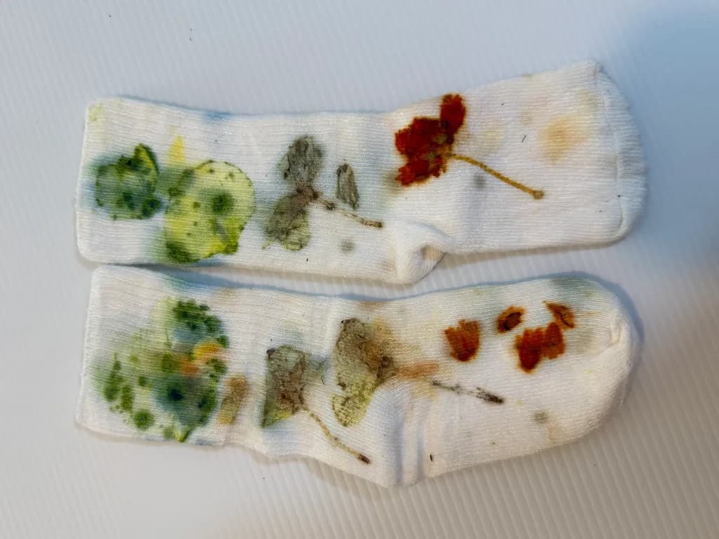 Floral Stained Socks