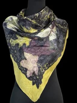 Floral Satin Scarf