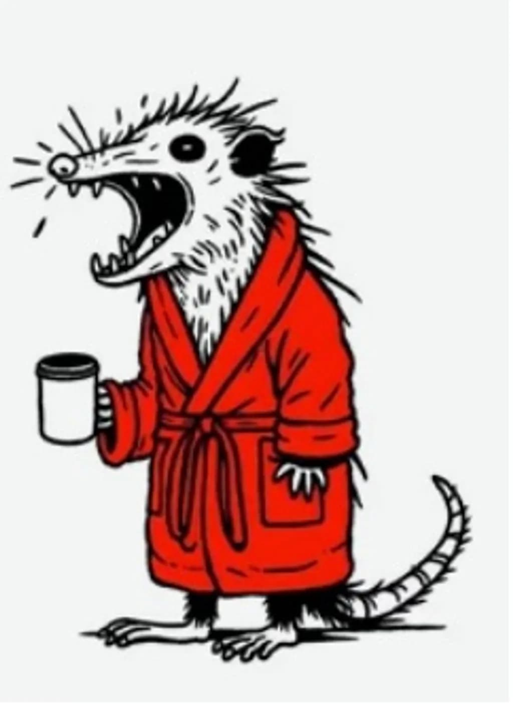 Yawning Opossum