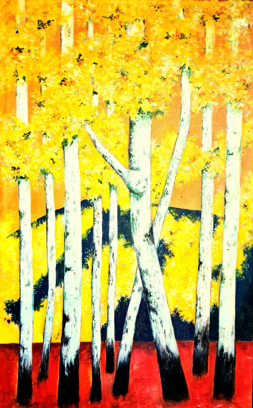 Birch Trees in Autumn