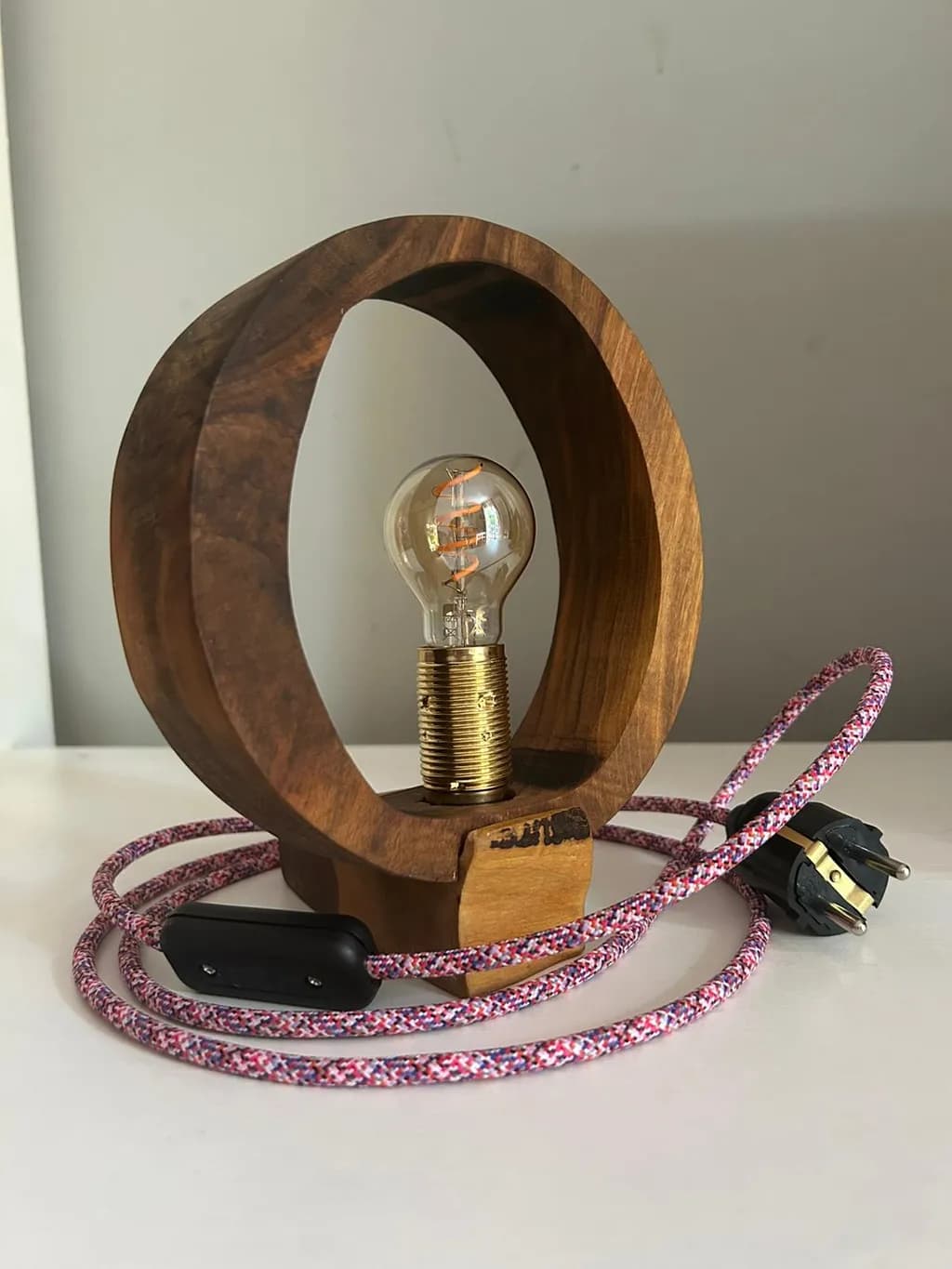 Wooden Halo Lamp