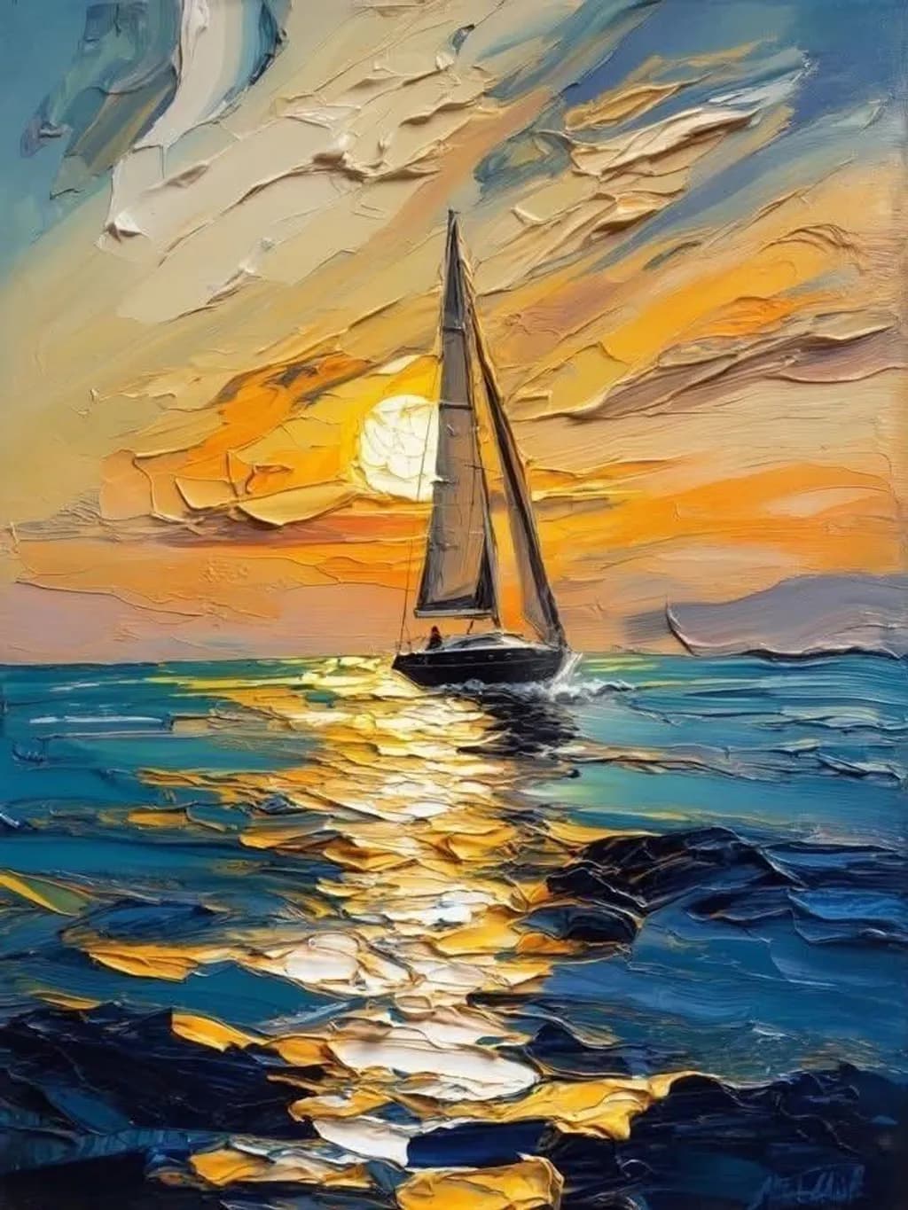 Sailing at Sunset