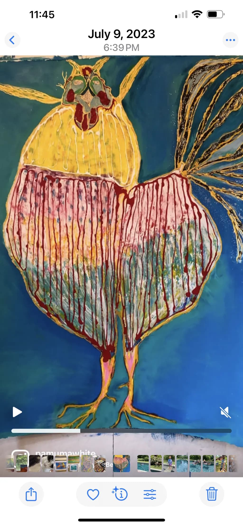 Abstract Rooster