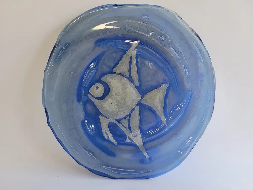 Blue Fish Plate