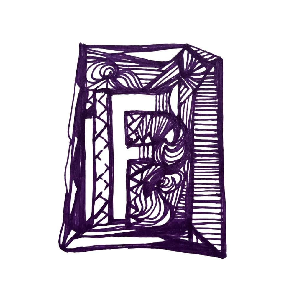 Framed Initial F