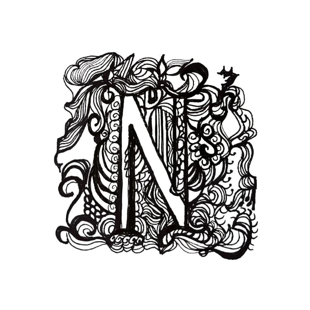 Decorative N Swirl