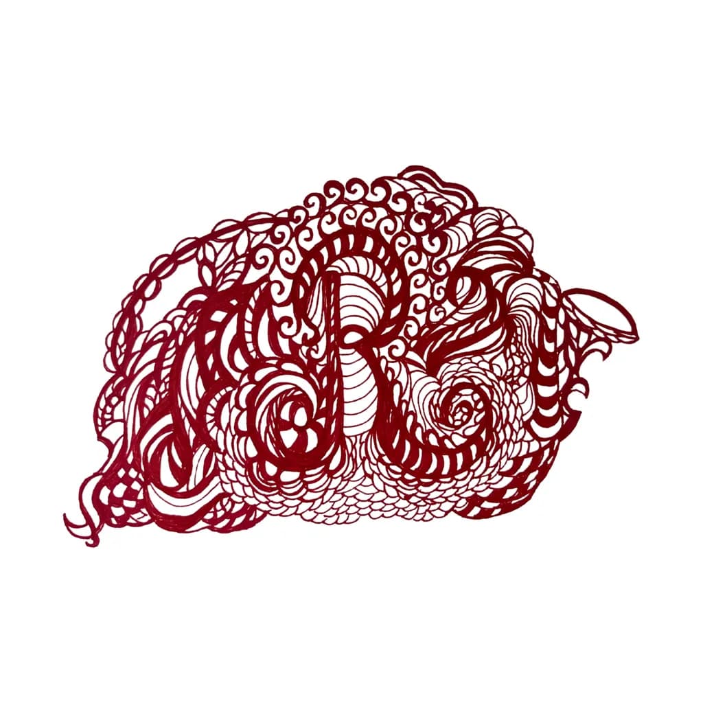 Curly Red Elegance