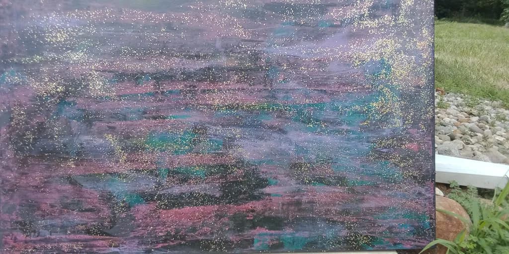 Shimmering Abstract Harmony
