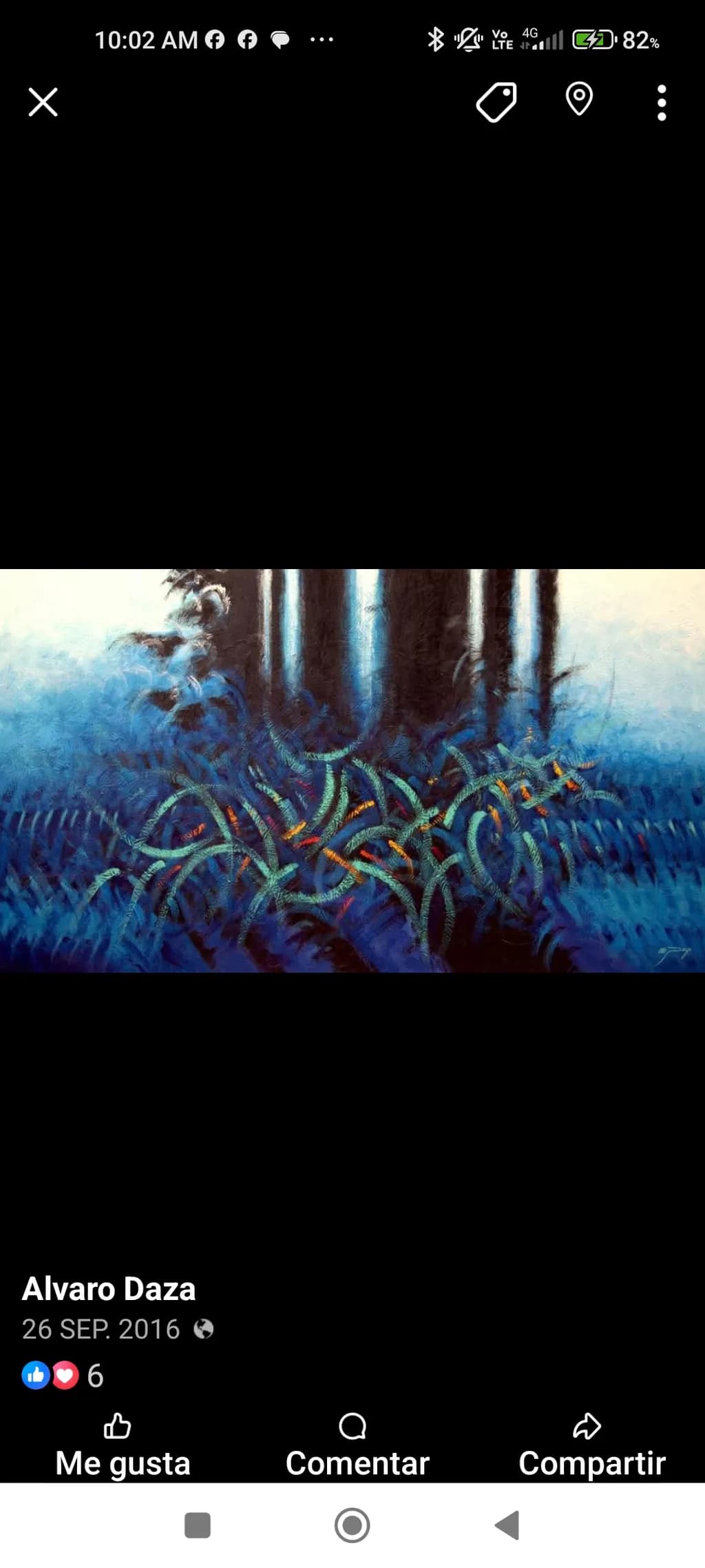 Blue Fern Landscape