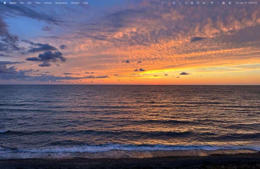 Ocean Sunset Screenshot