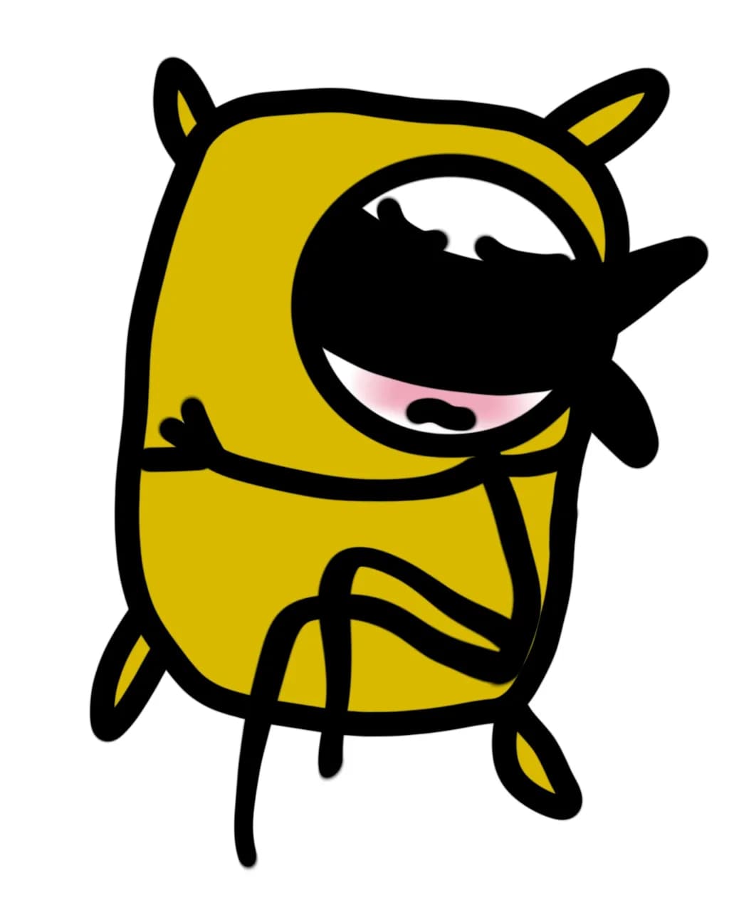 Joyful Yellow Character