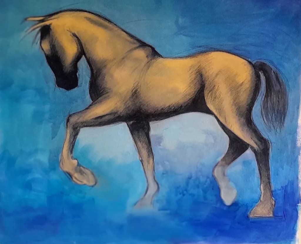 Golden Horse Pose