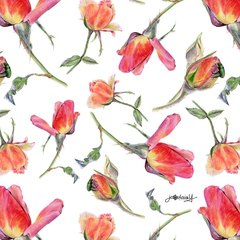 Rosy Romance White
