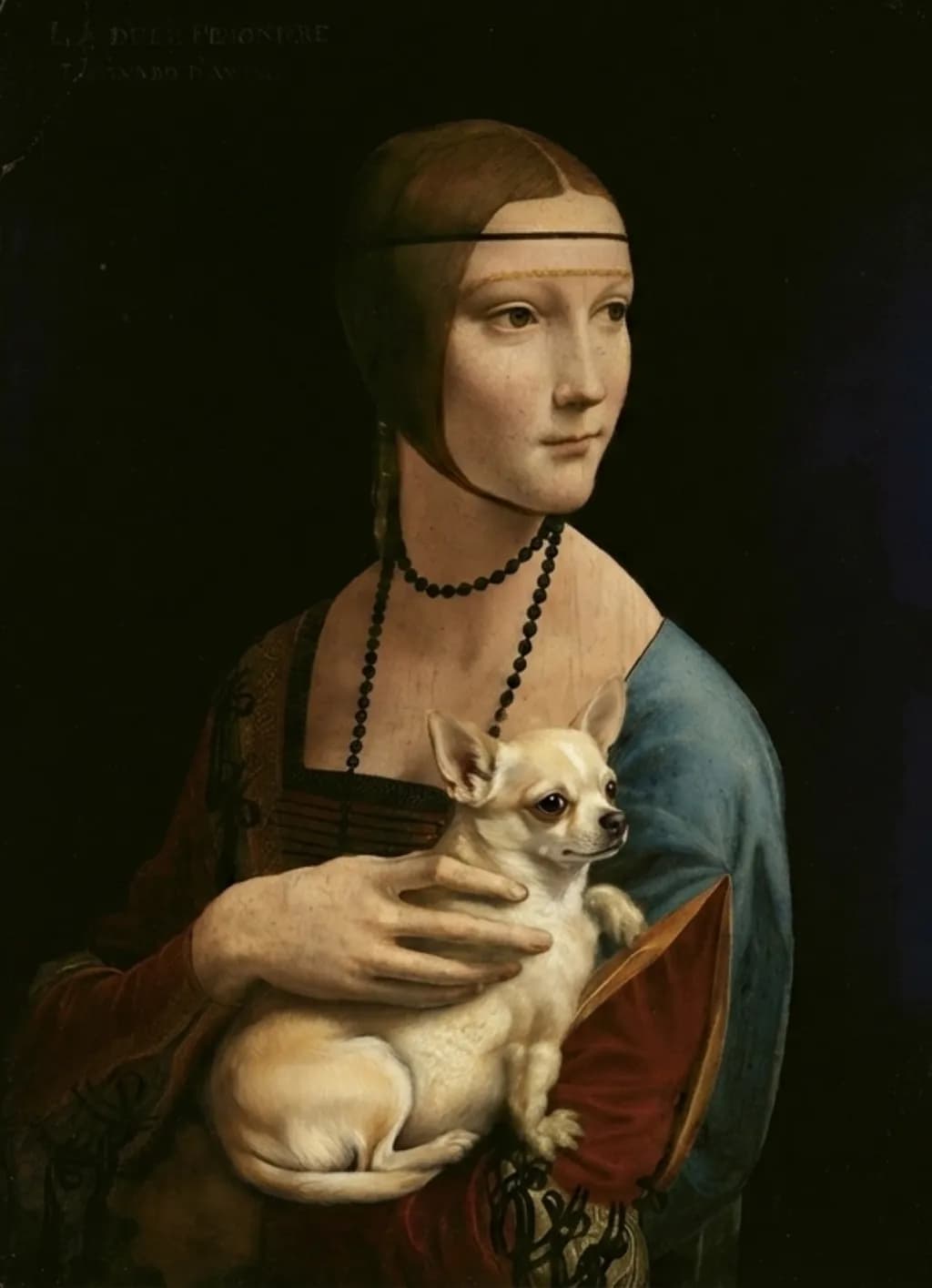 Lady with Chihuahua