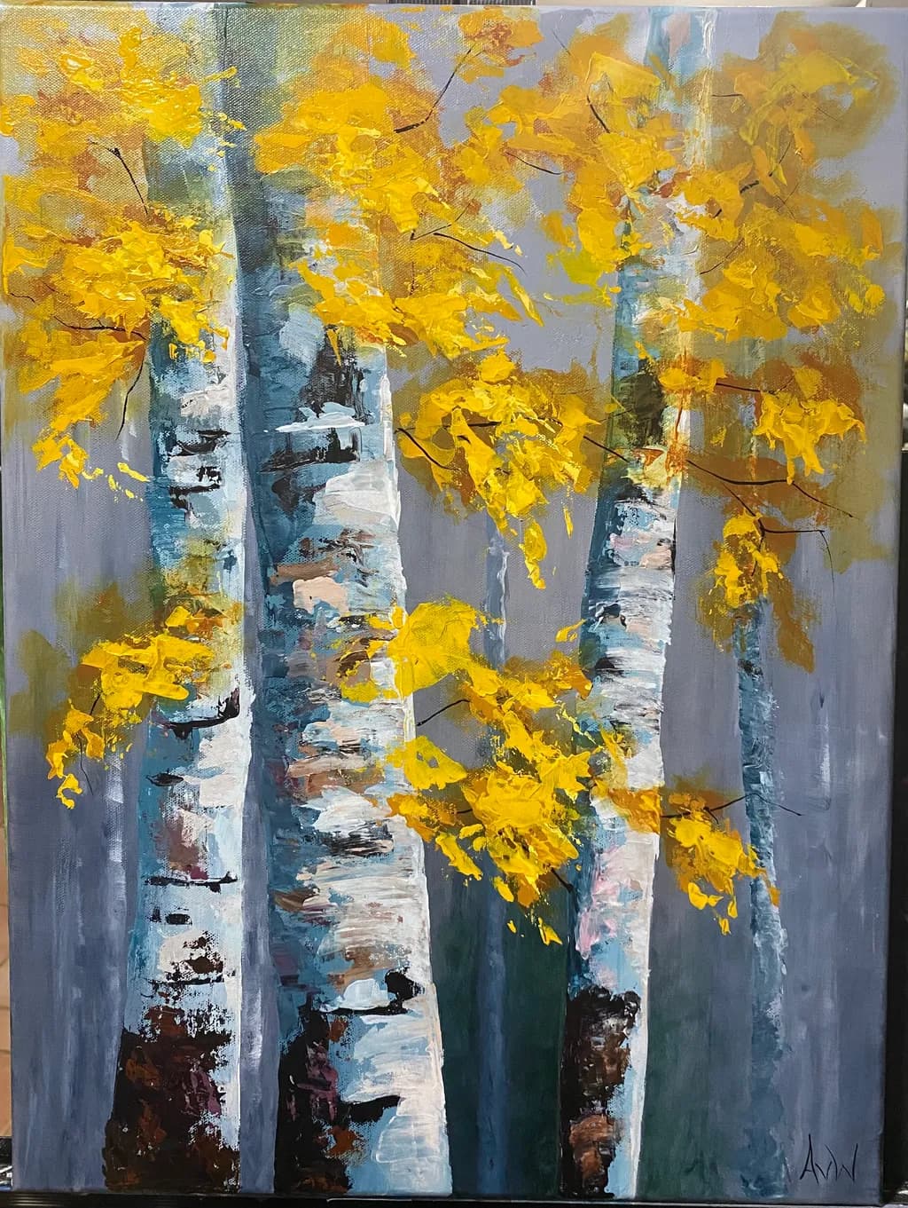 Golden Birch Serenity