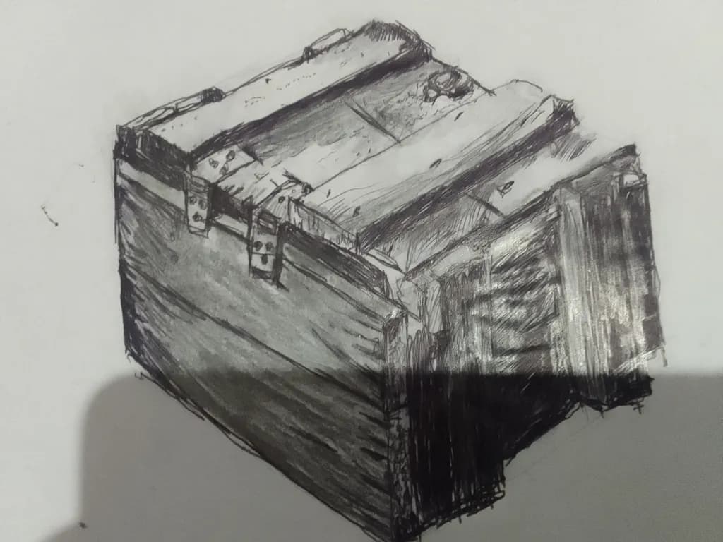 Weathered Wooden Box
