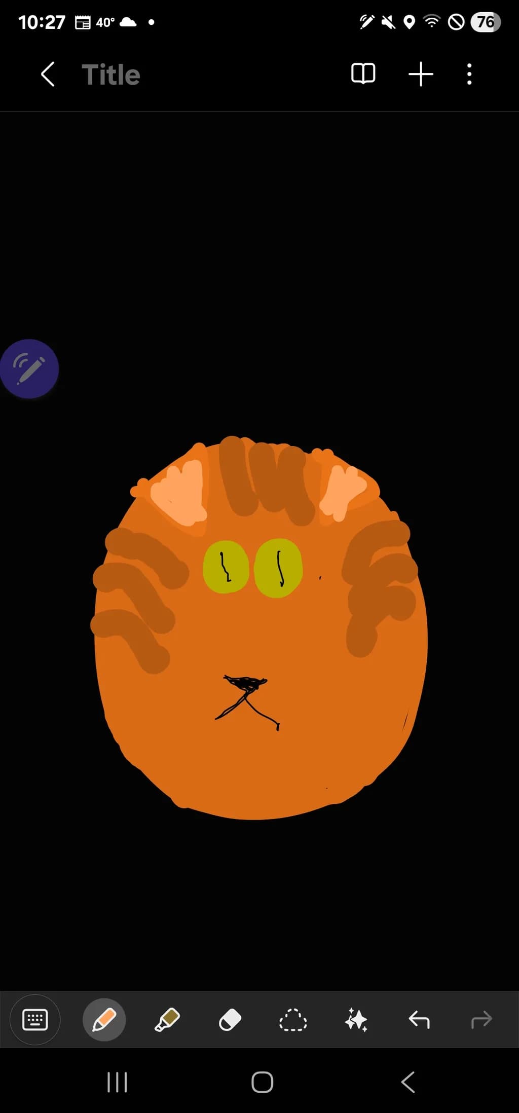 Playful Cat Face