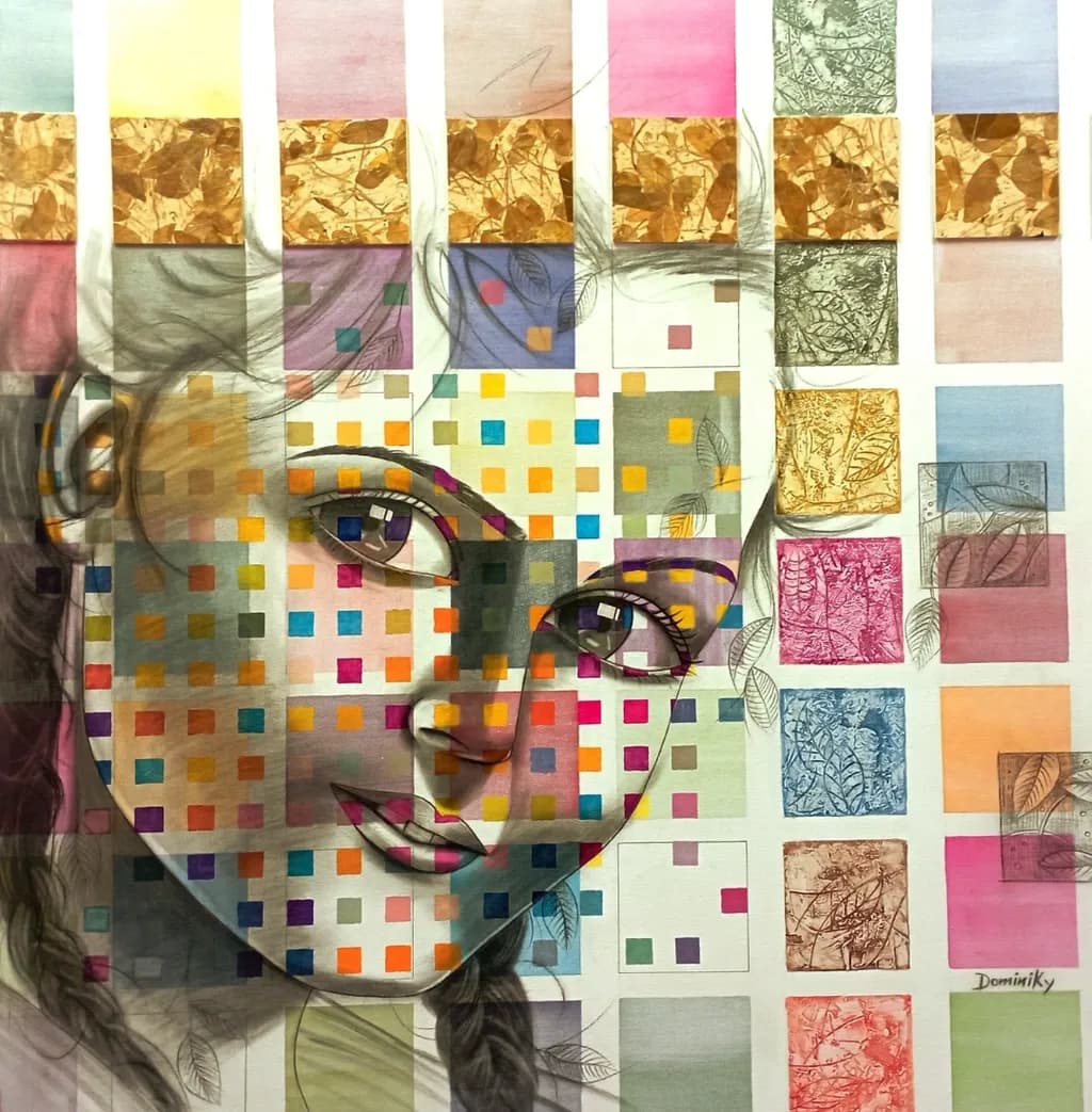 Color Grid Portrait