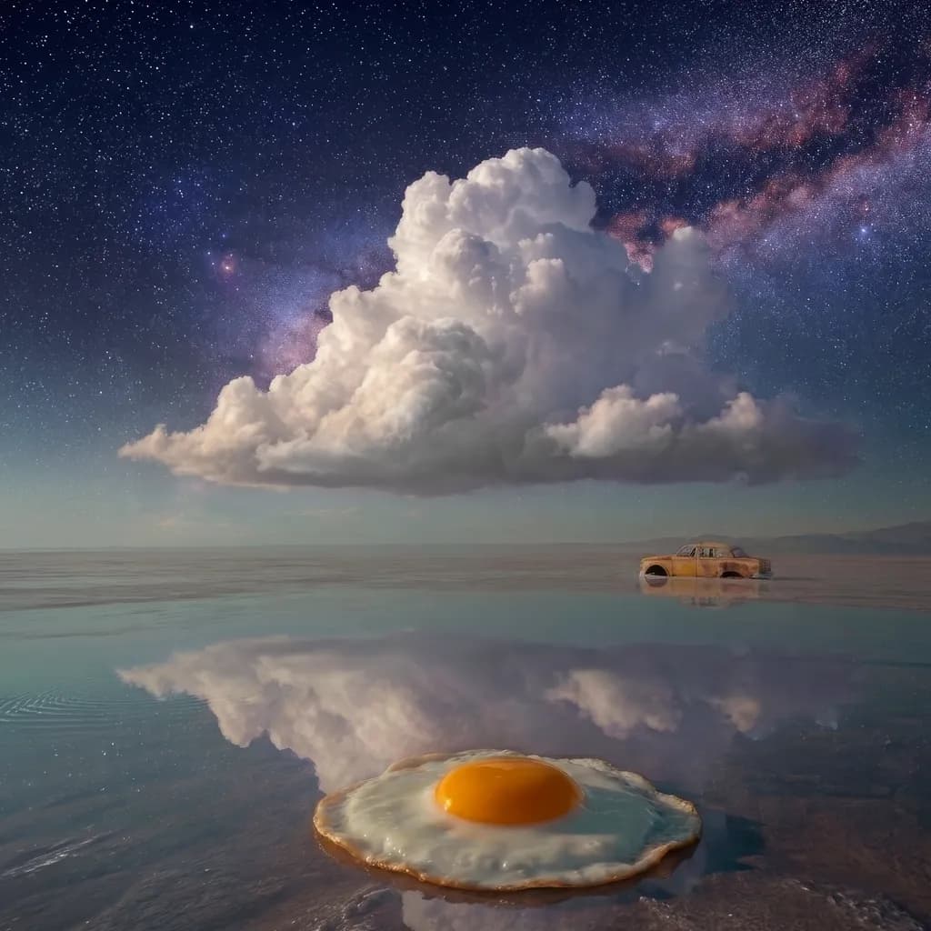 Cab, Egg, and Cloud