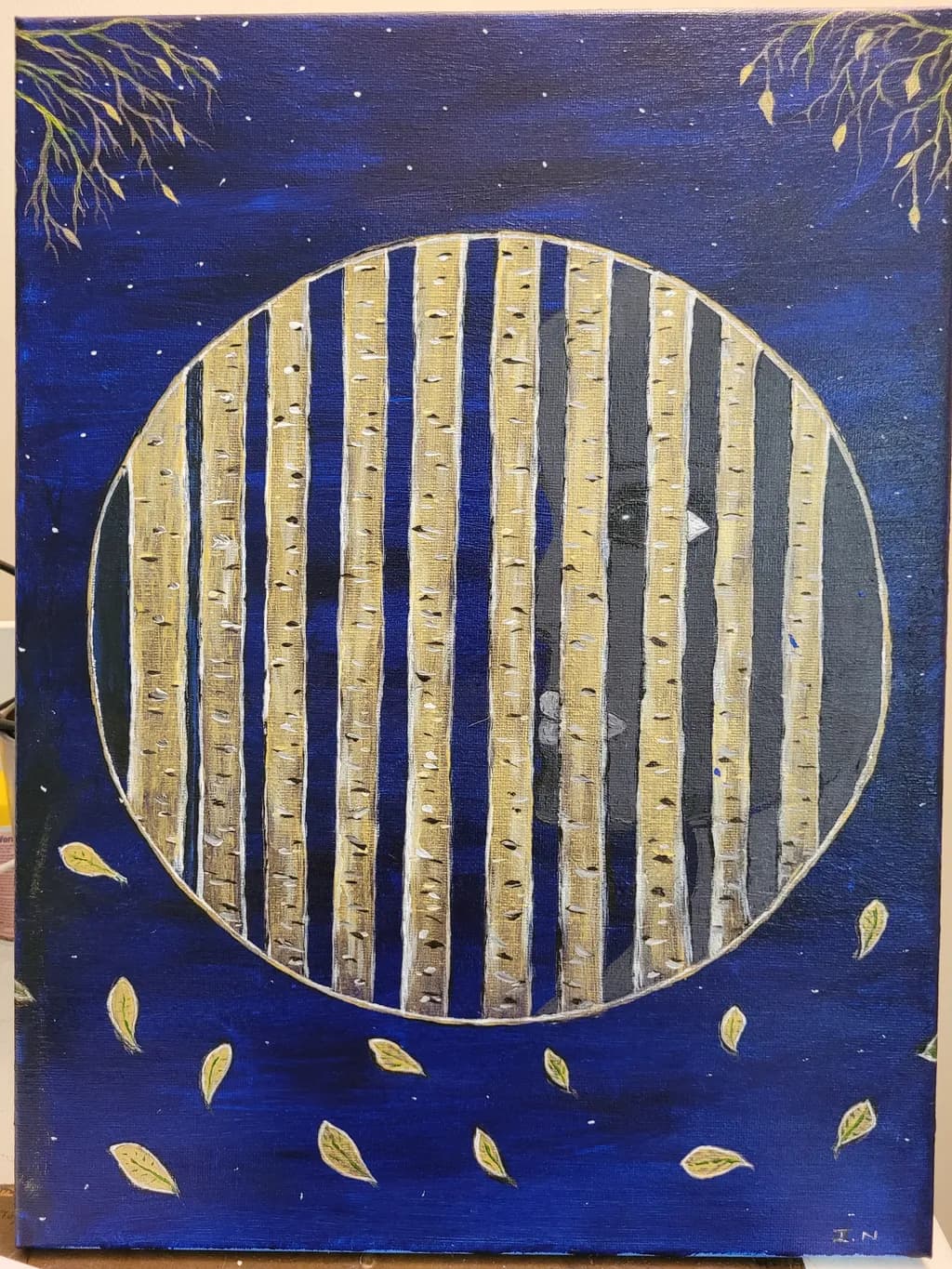 Birch Forest Moonlight