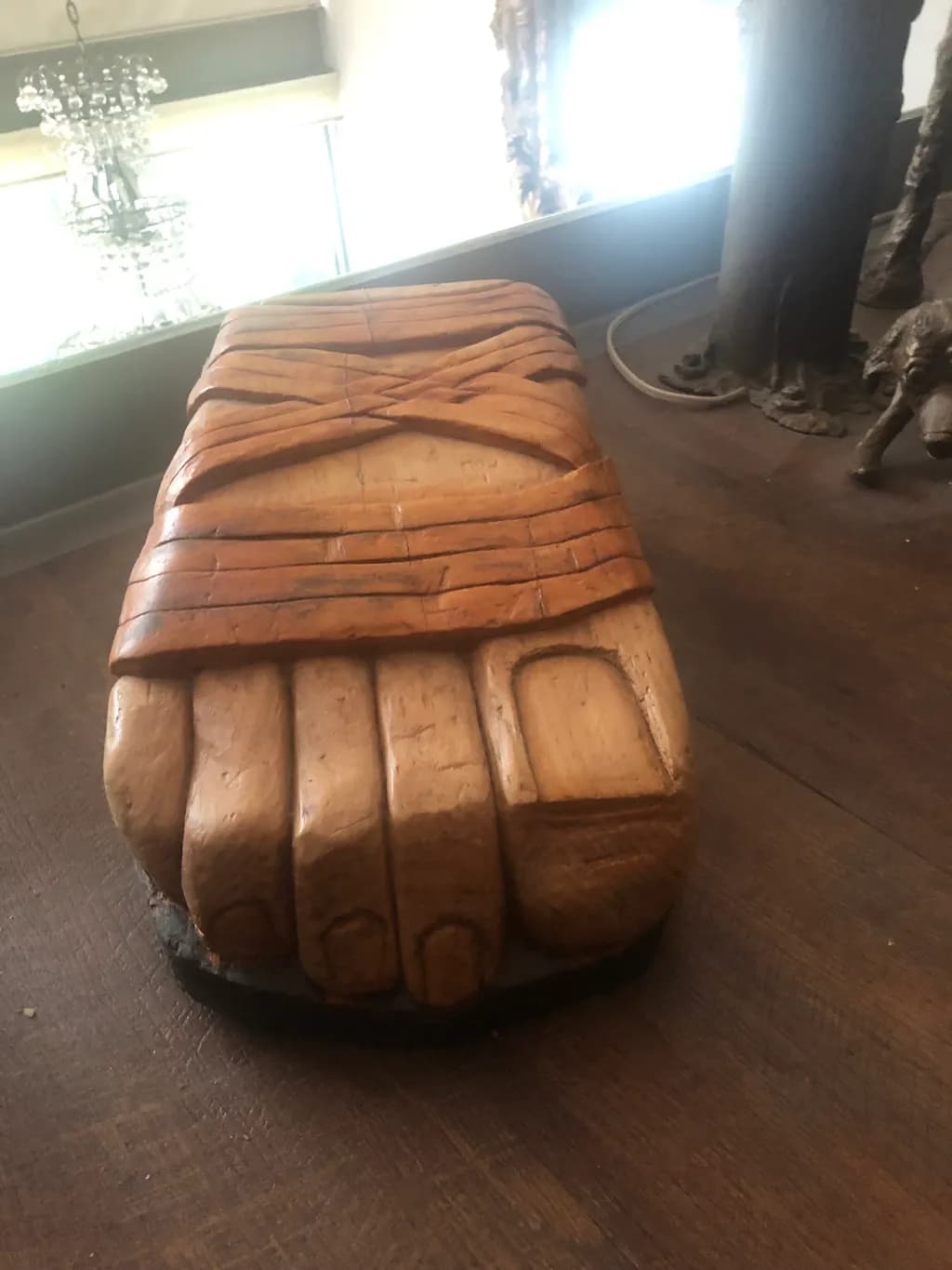 Carved Hand Sculpture