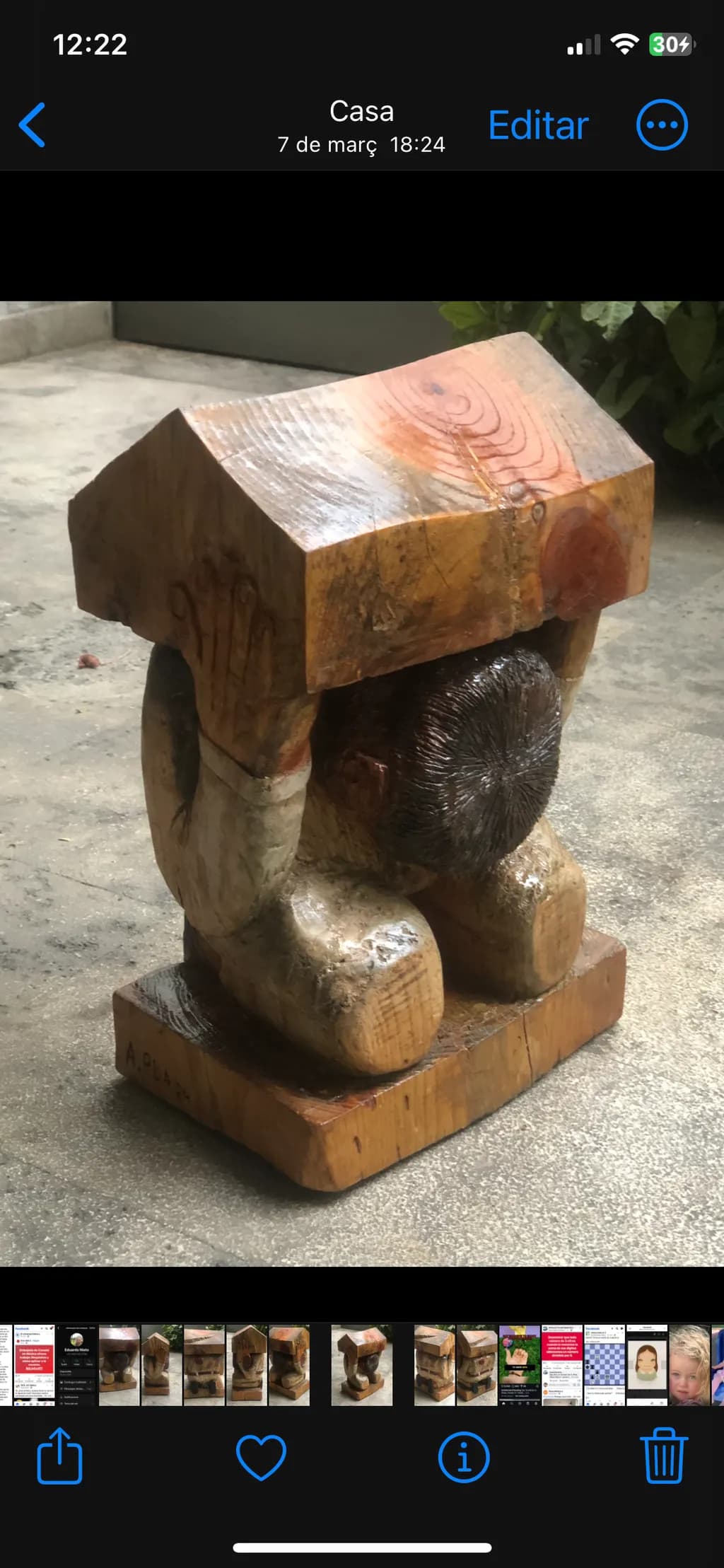 Abstract Wood Form