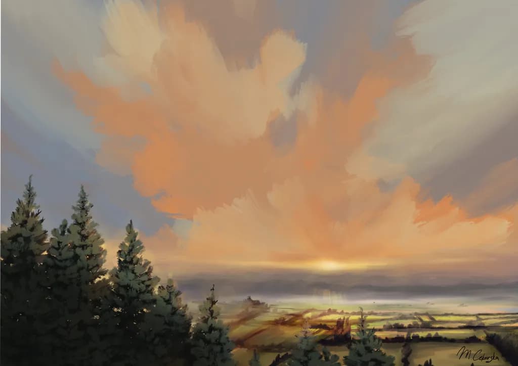 April Sky Shadows