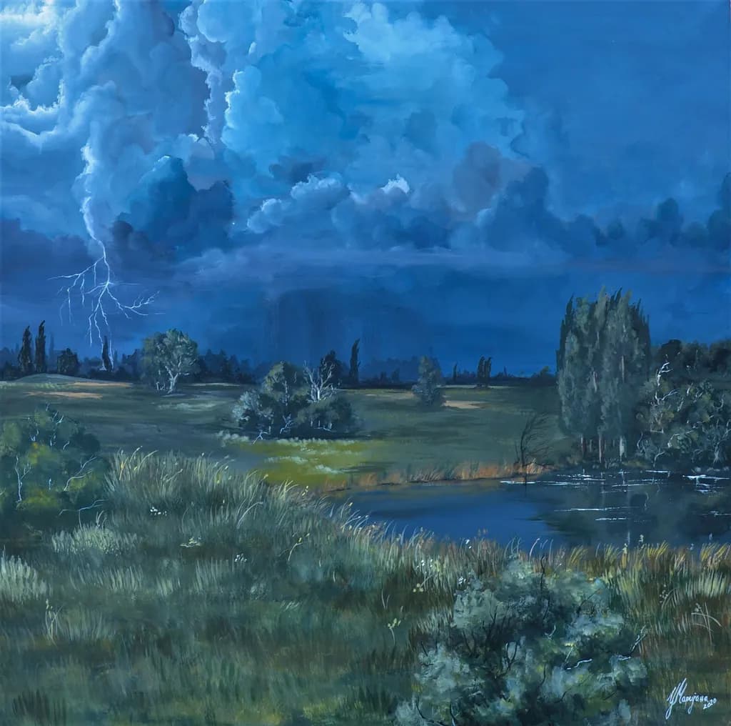 Storm Over Grassland