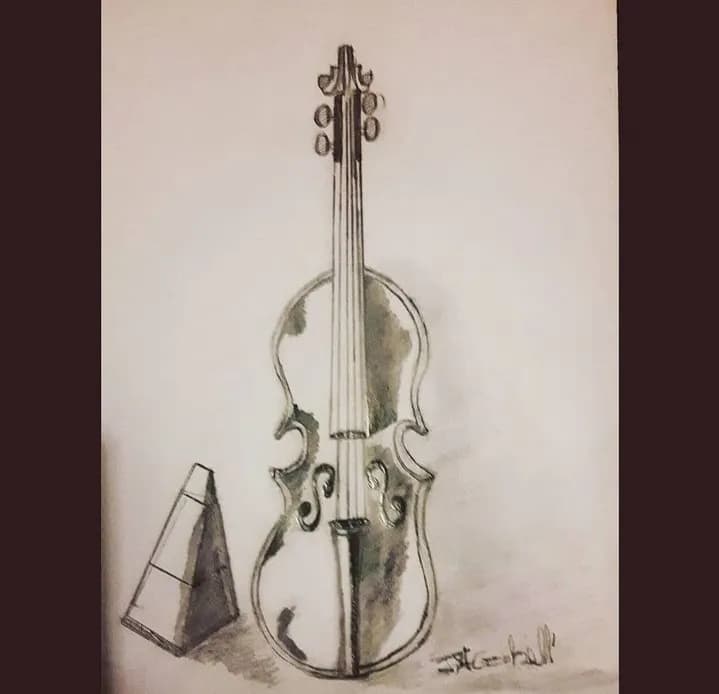 Violin and Metronome Sketch