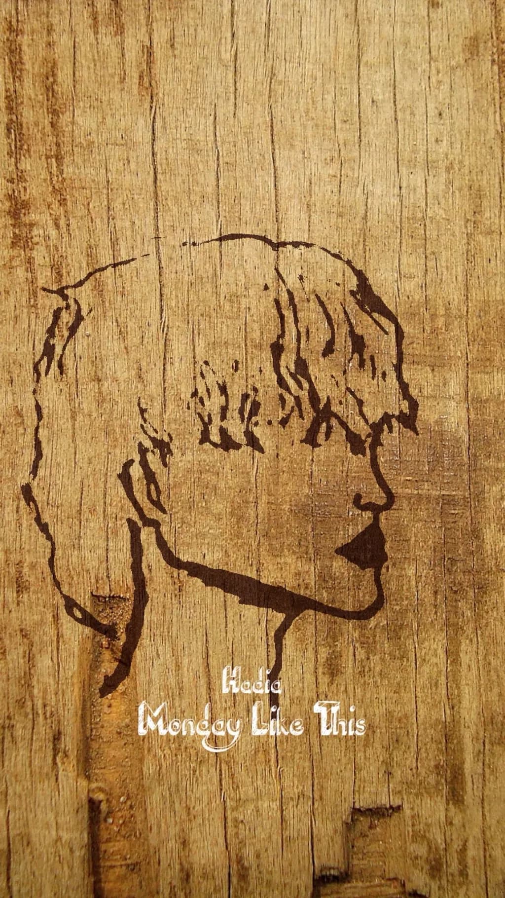 Wooden Profile Portrait