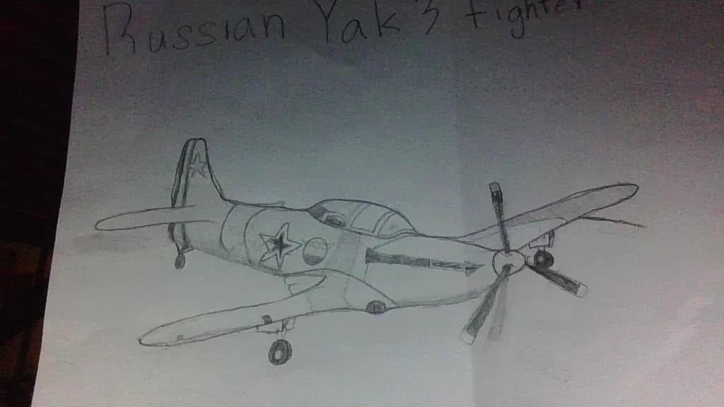 Yak-3 Fighter Sketch