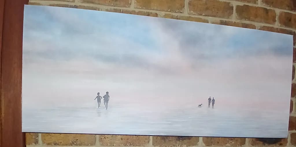 Misty Shoreline Stroll