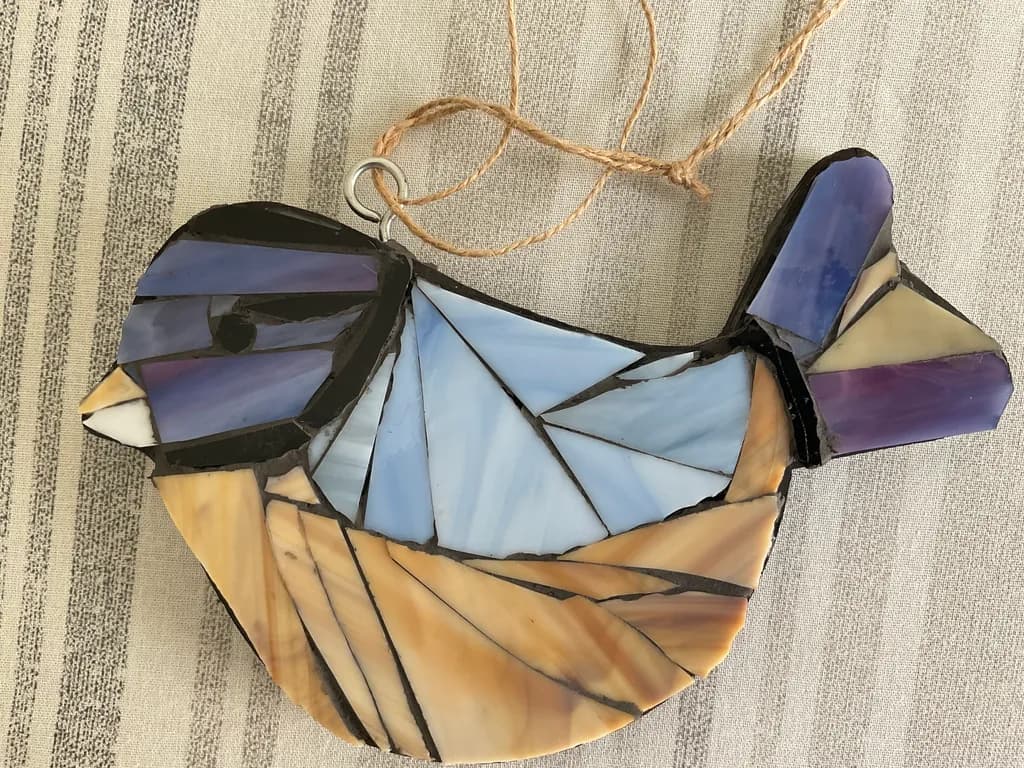 Mosaic Bird Charm