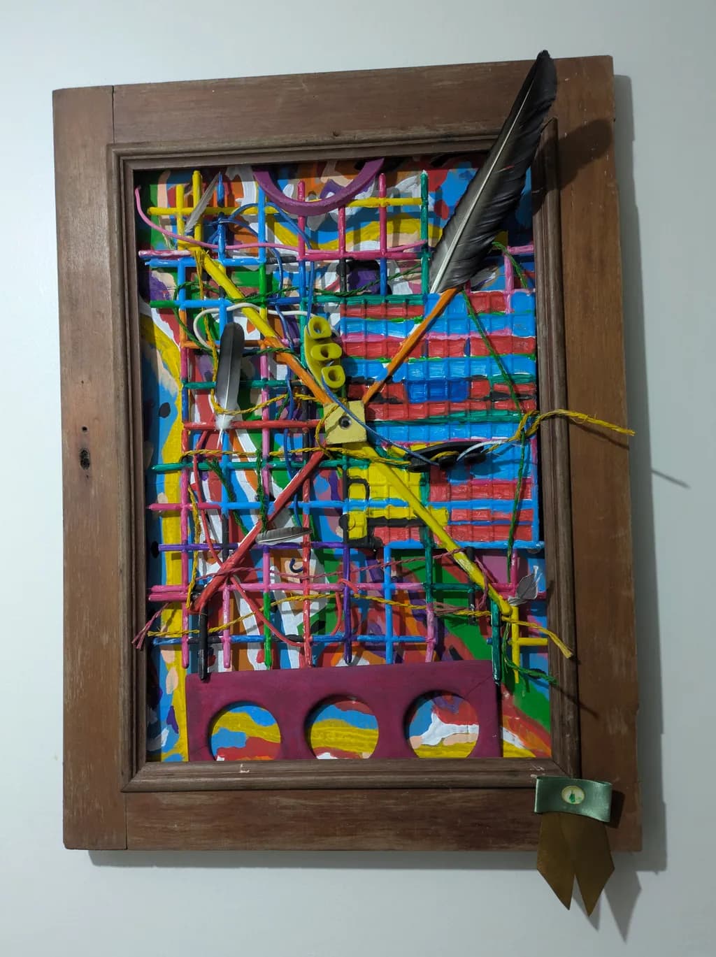Abstract Feathers Frame