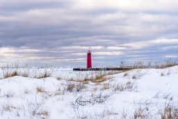 Red Beacon in Snow