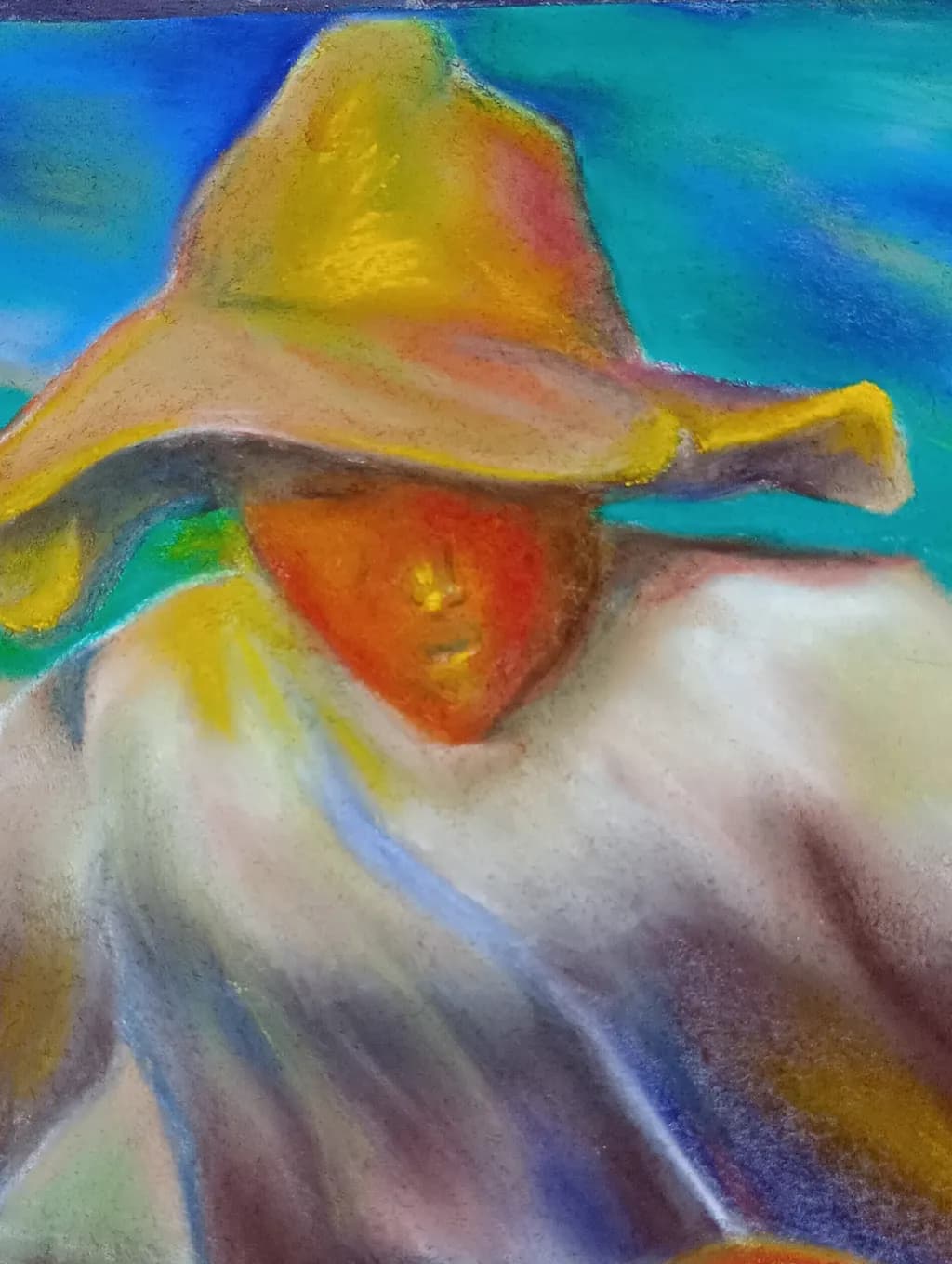 Colorful Figure in Hat