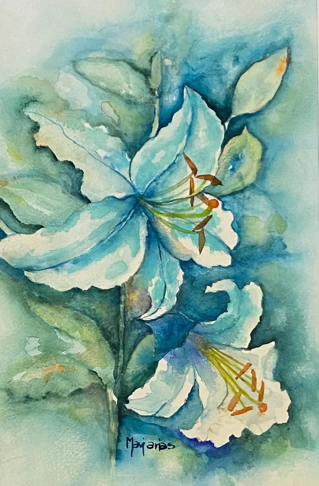 Blue Lilies