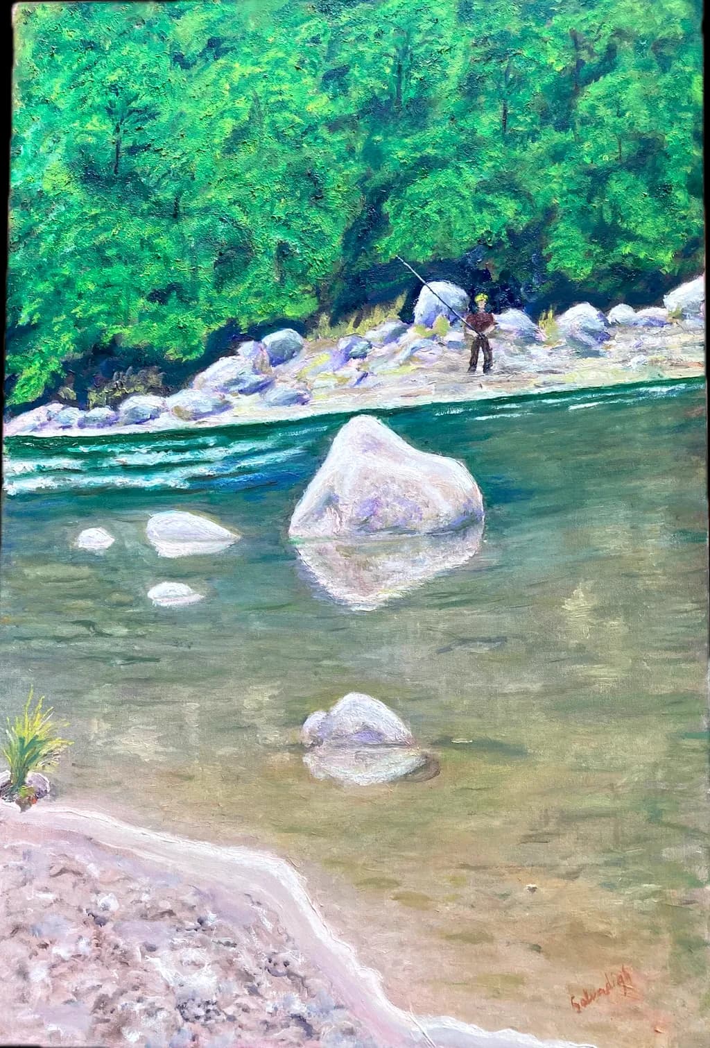 Riverbank Fisherman