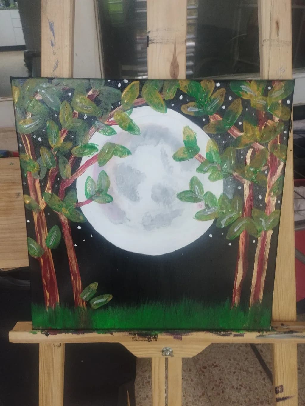 Moonlit Trees