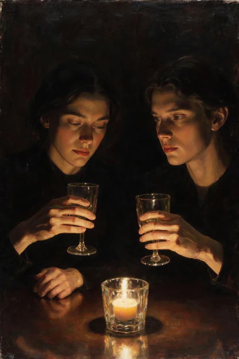 Candlelit Reflection