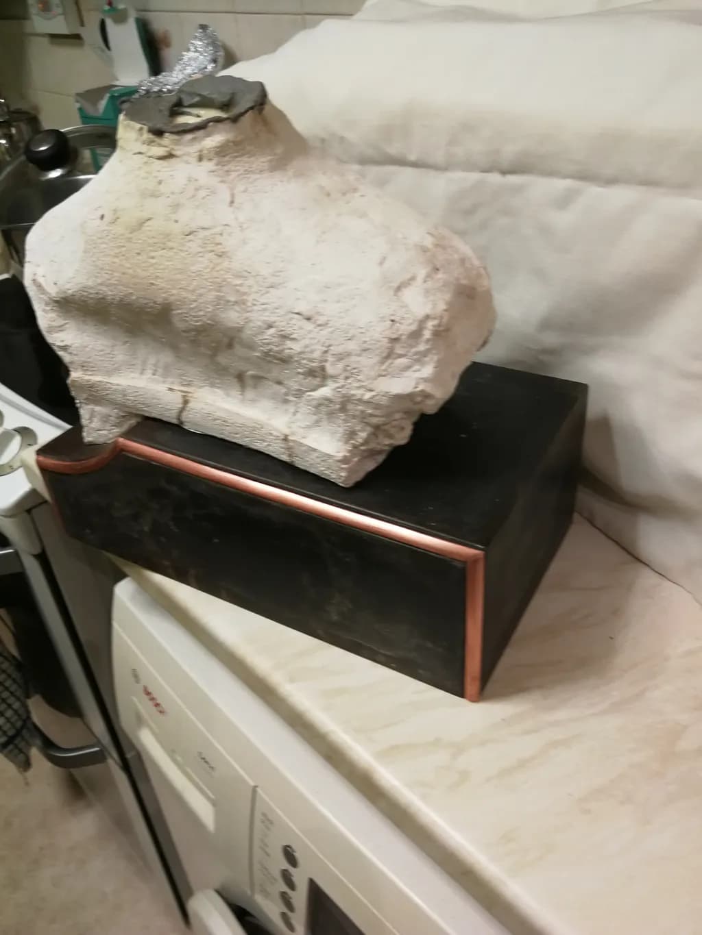 Textured Torso Sculpture